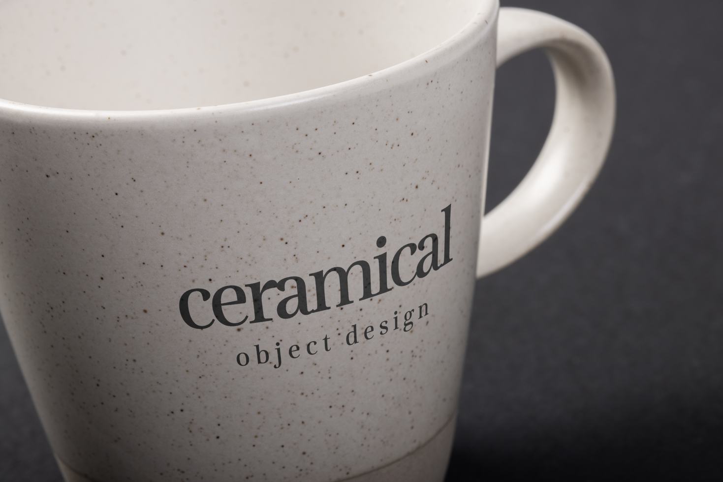 Ceramic cup mockup template psd