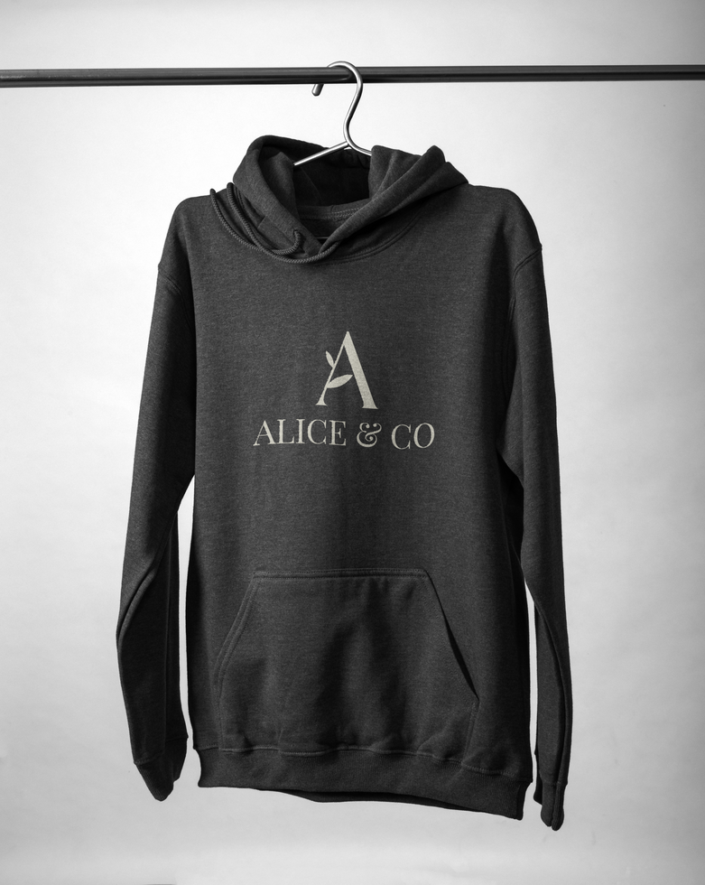 Front view of hoodie mockup template isolated psd