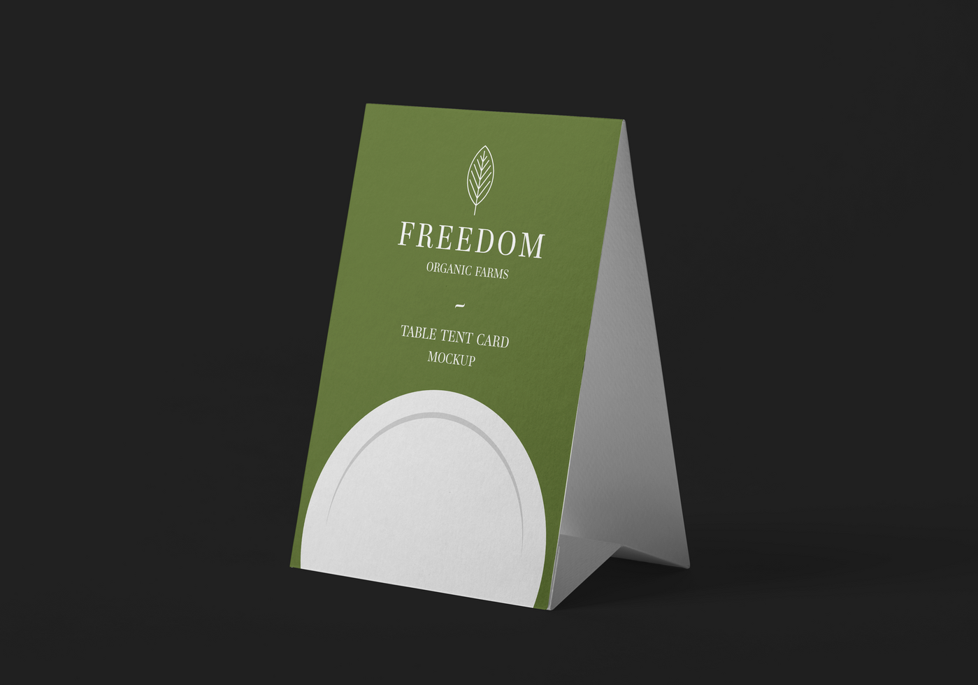 Table Tent Card Mockup Template psd