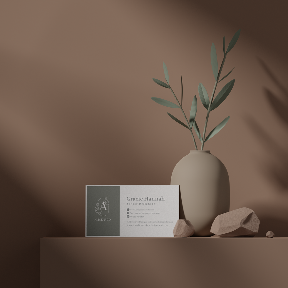 Minimal business card mockup psd