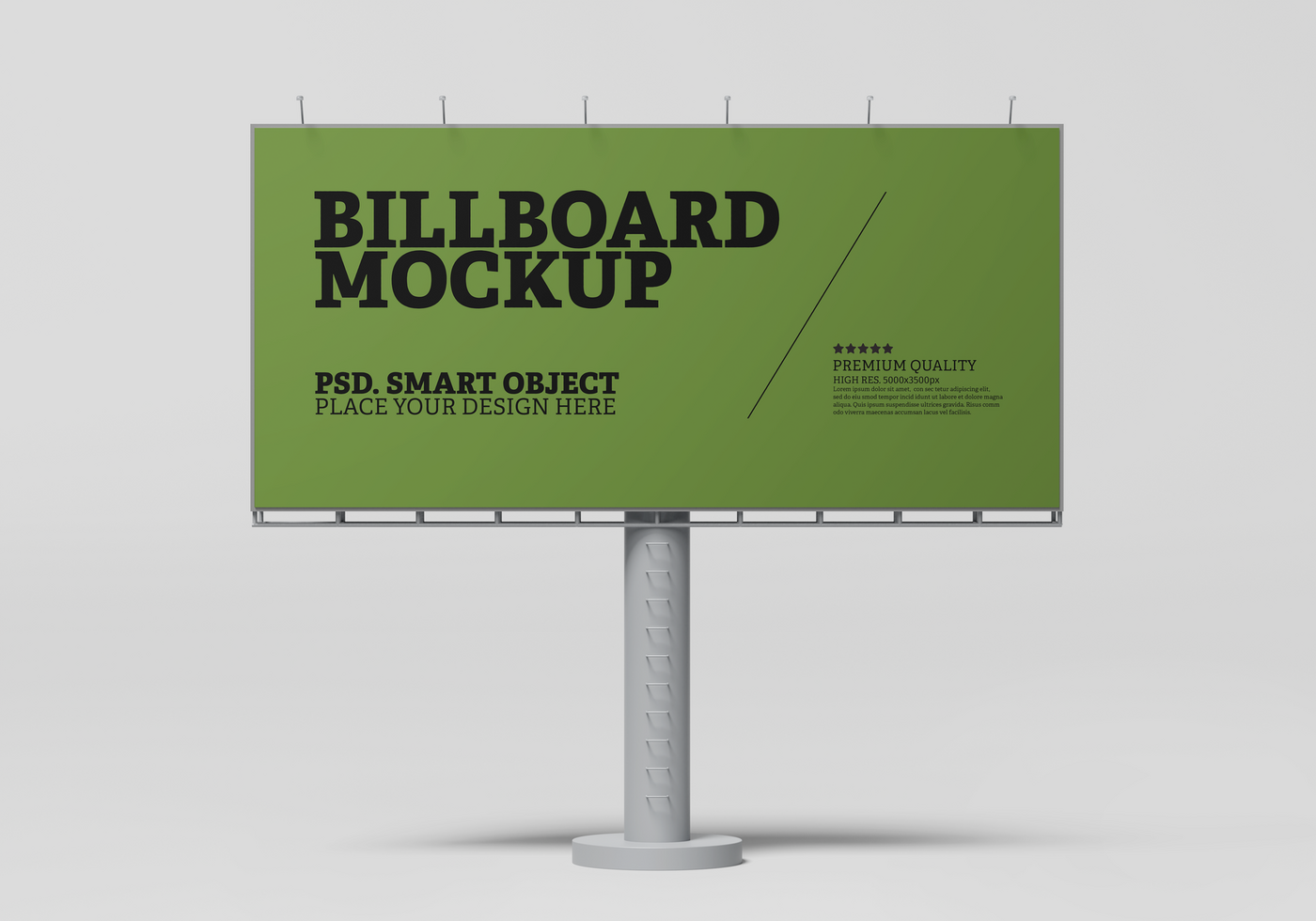 Billboard mockup template psd