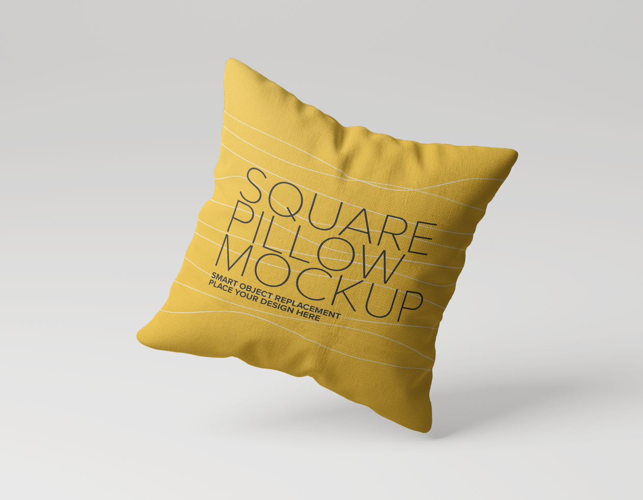 Premium Quality Square Pillow Cushion Mockup psd