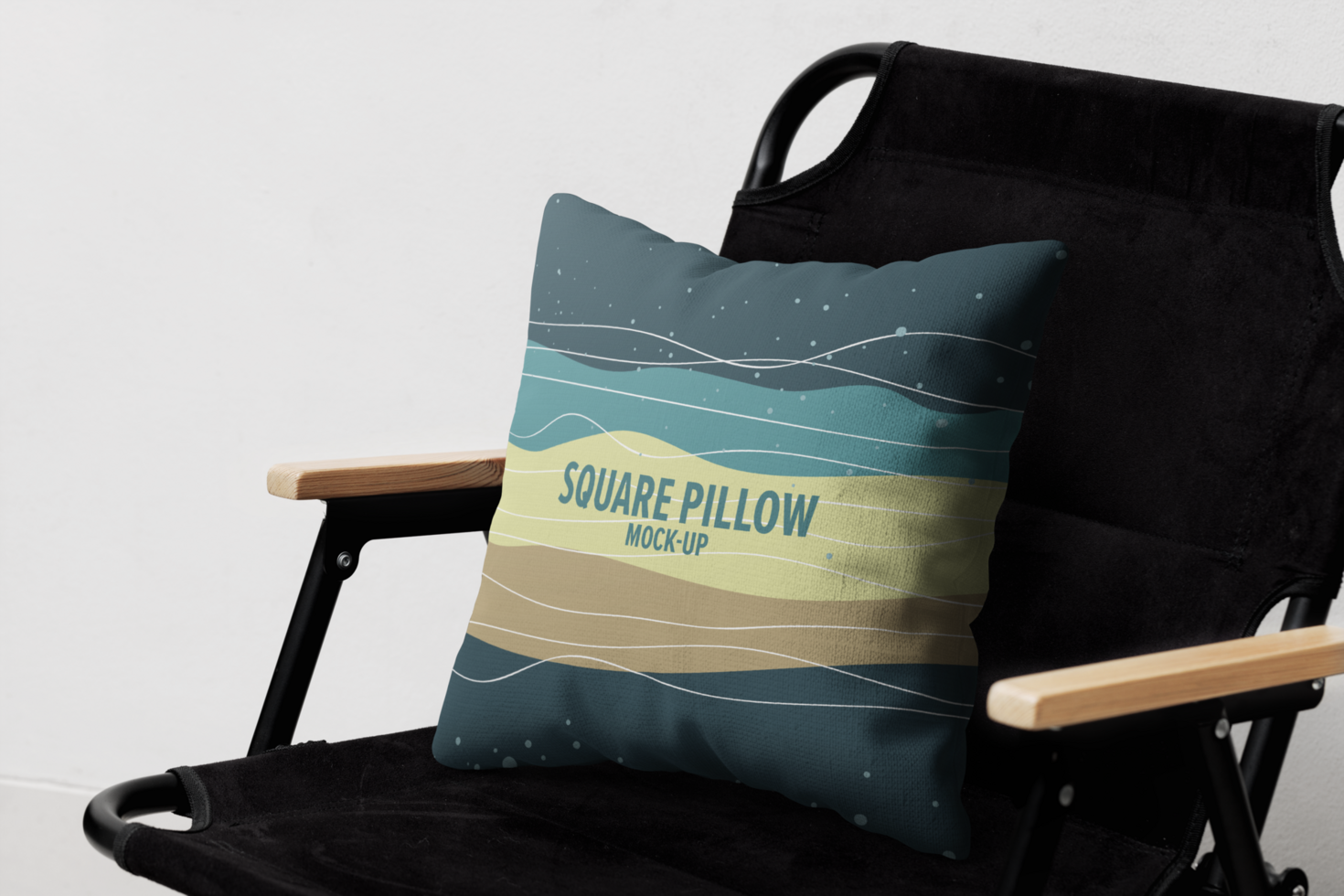 Square Pillow Mockup psd