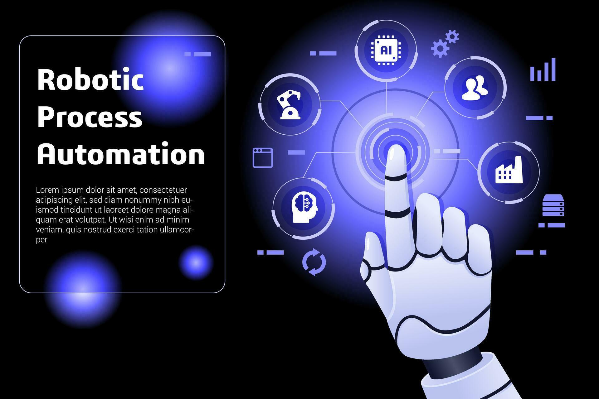 Robotic Process Automation Illustration 26269170 Vector Art at Vecteezy