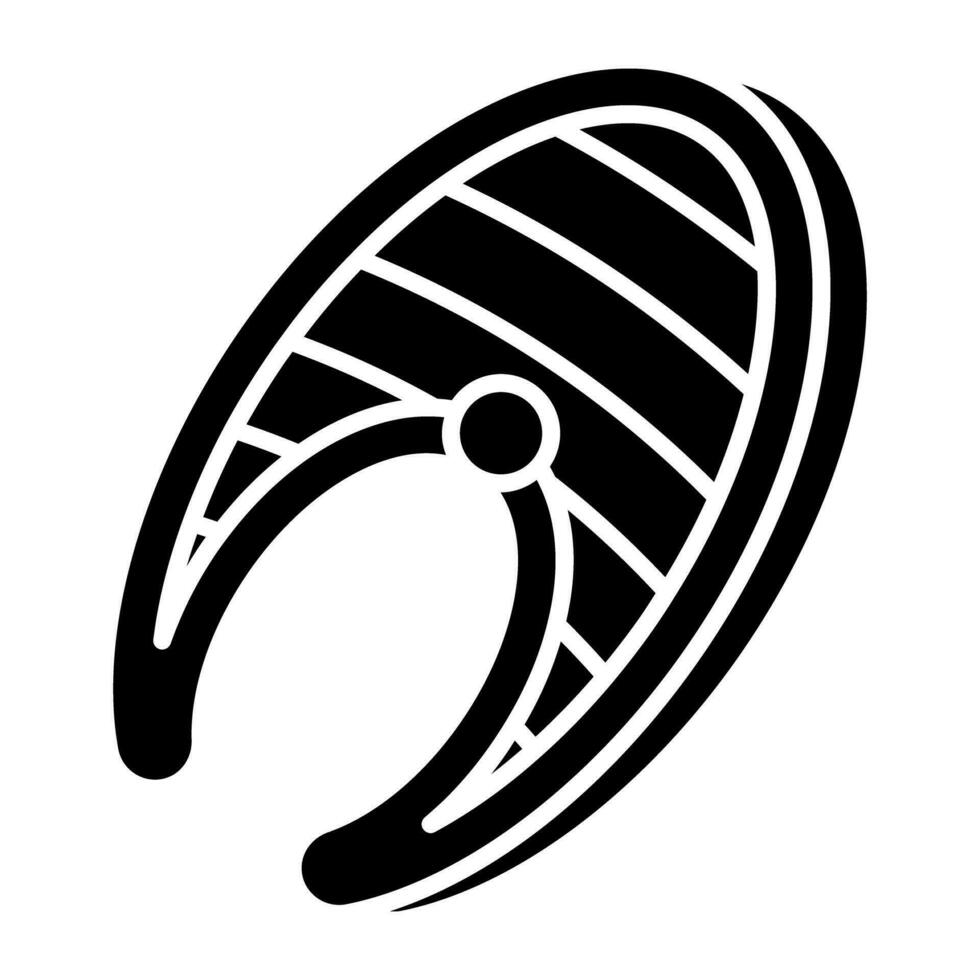 creativo diseño icono de pescado filete vector
