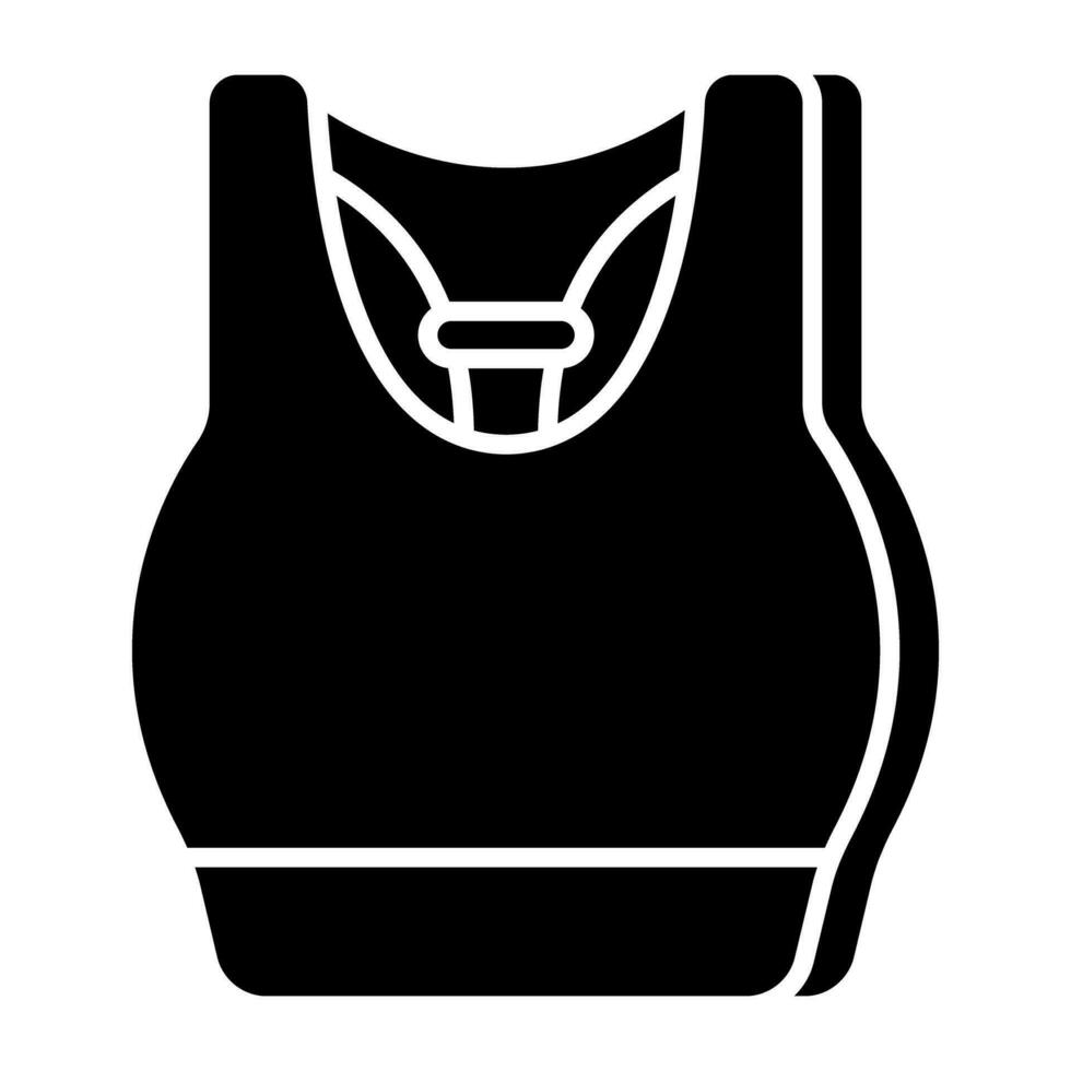 Sports bra icon in unique design vector