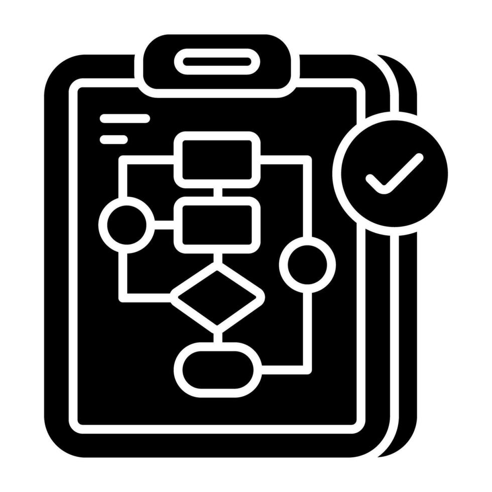 Conceptual solid design icon of web hierarchy vector