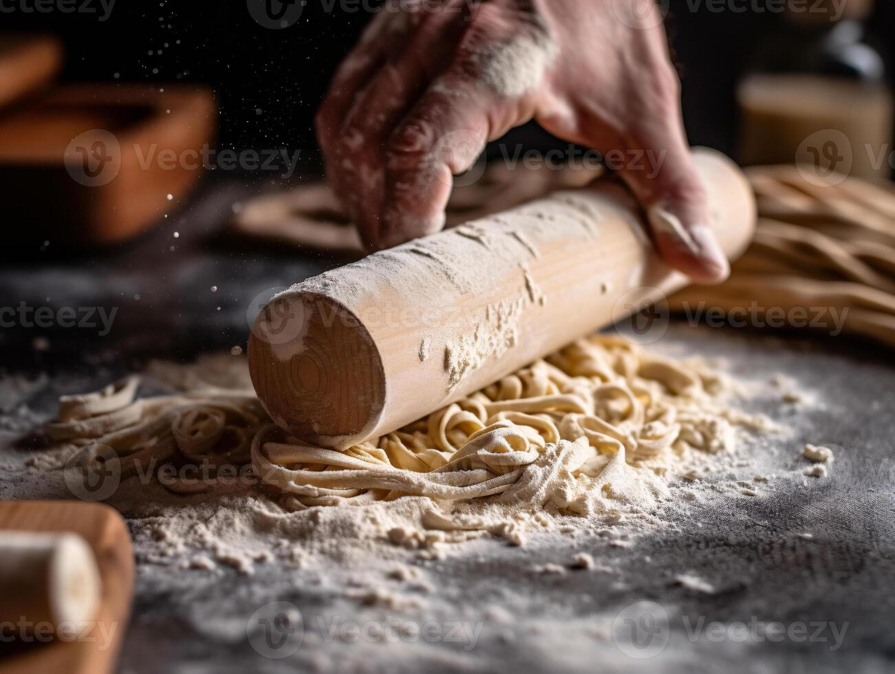 Mastering the Craft A StepbyStep Guide to Rolling Pasta Dough AI(06)