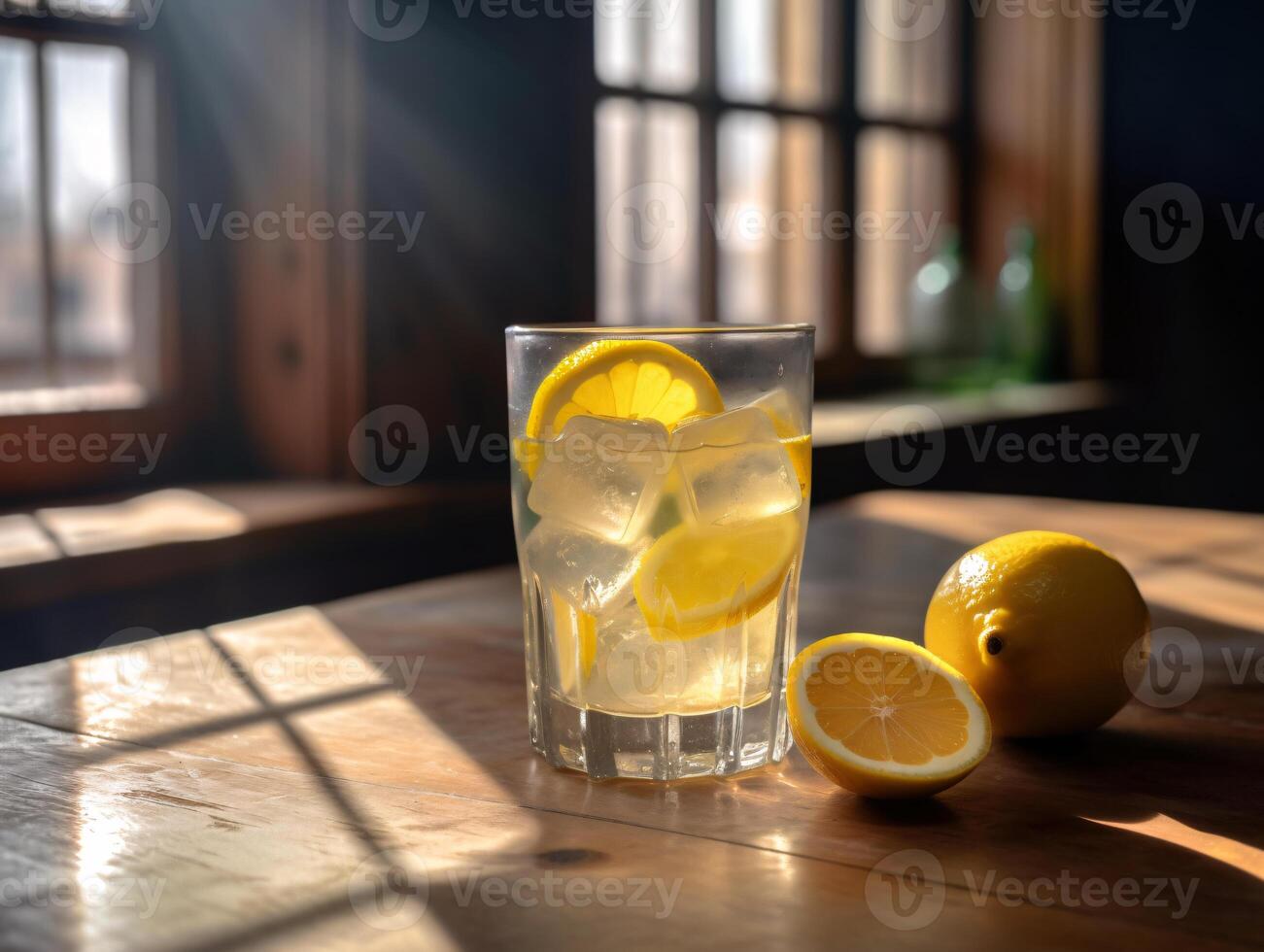 A Slice of Summer - A Still Life of Lemonade and Sunlight - photo