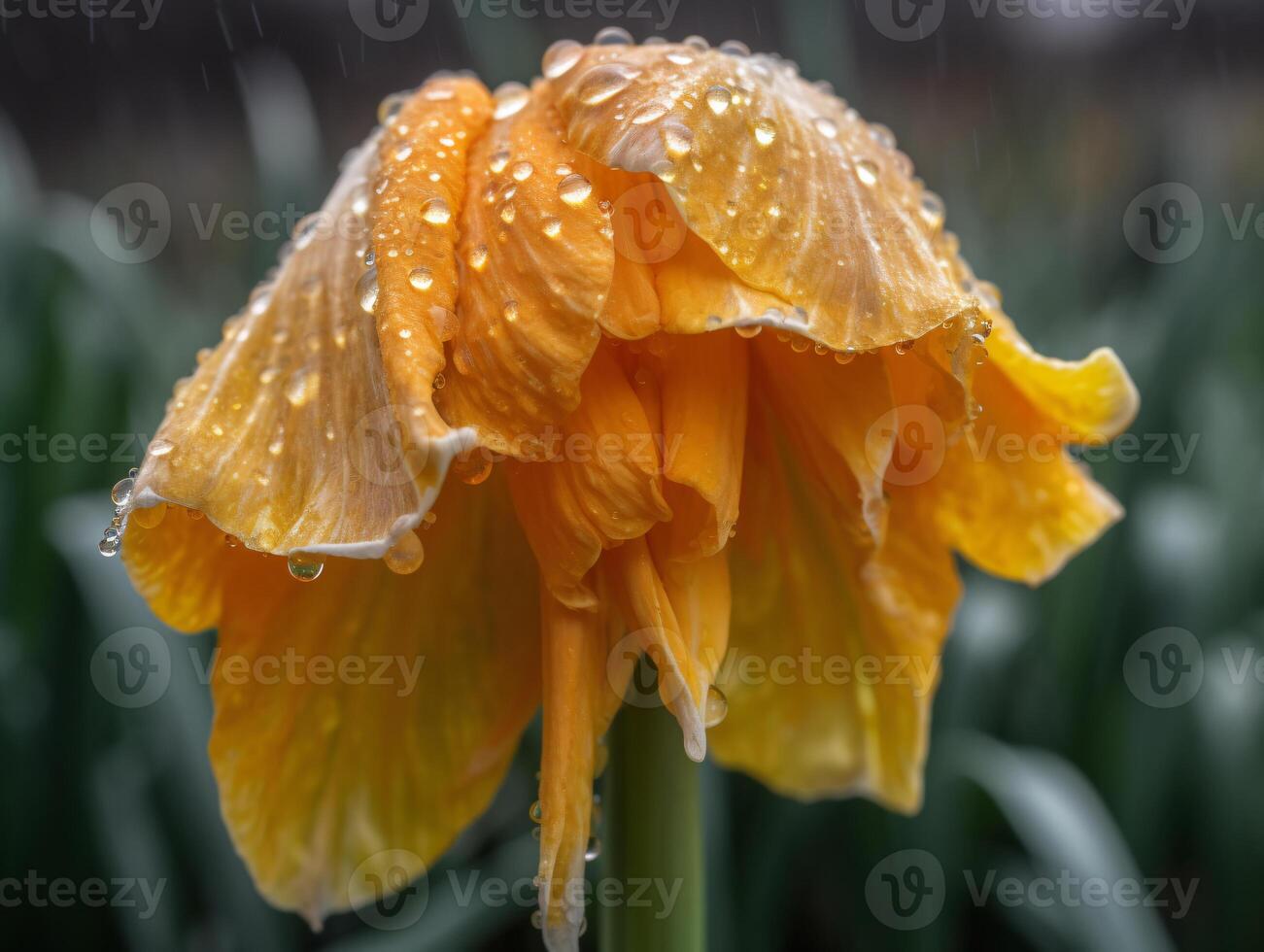 Capturing the Beauty of Nature - Macro Photography of a Yellow Daffodil - photo