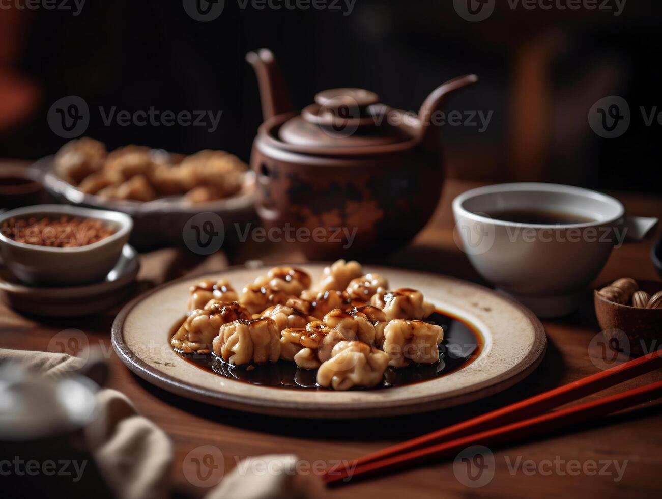 A Taste of Home - Comforting Dumplings on a Rustic Table - photo