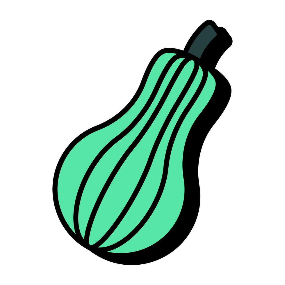 Trendy vector design of bitter gourd