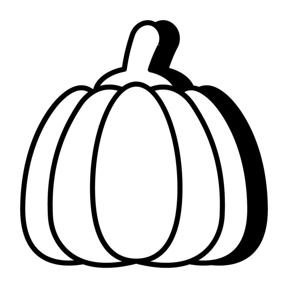 Modern design icon of pumpkin vector