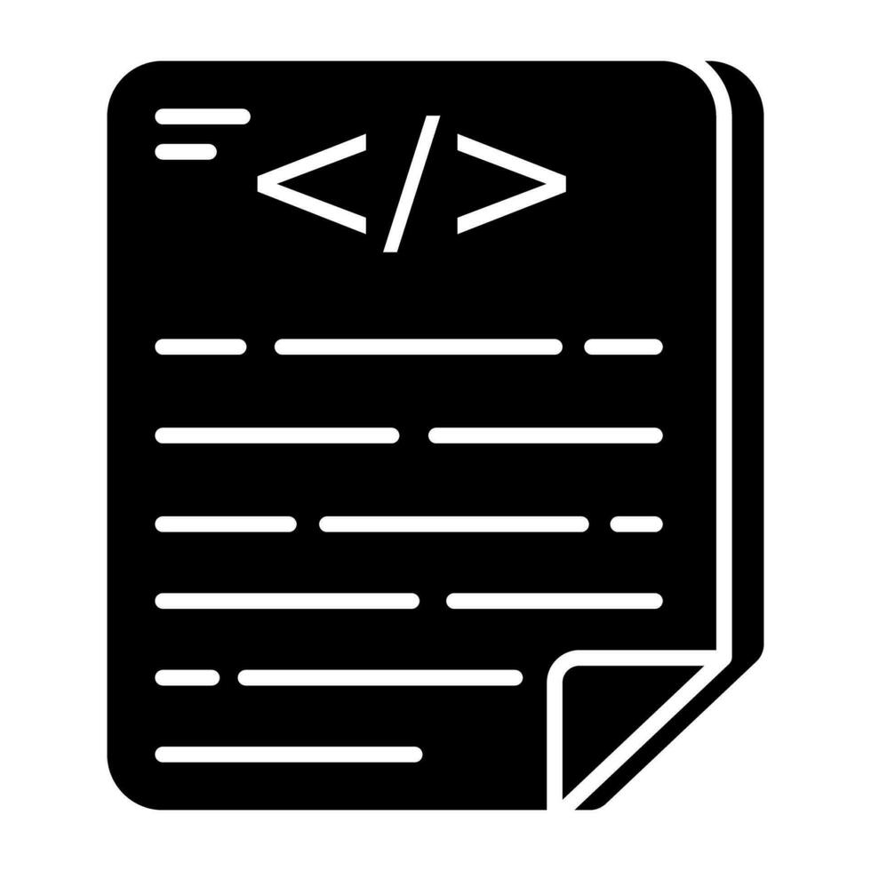 Unique design icon of coding file vector