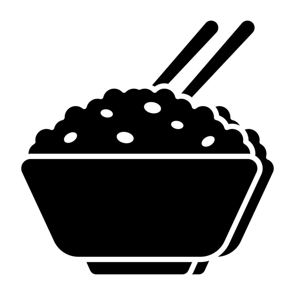 Food bowl icon in trendy design vector
