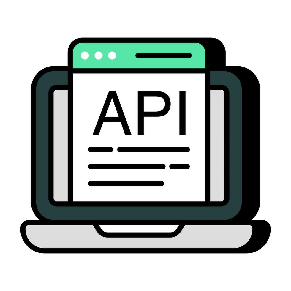 A perfect design icon of application programming interface 26270311 ...