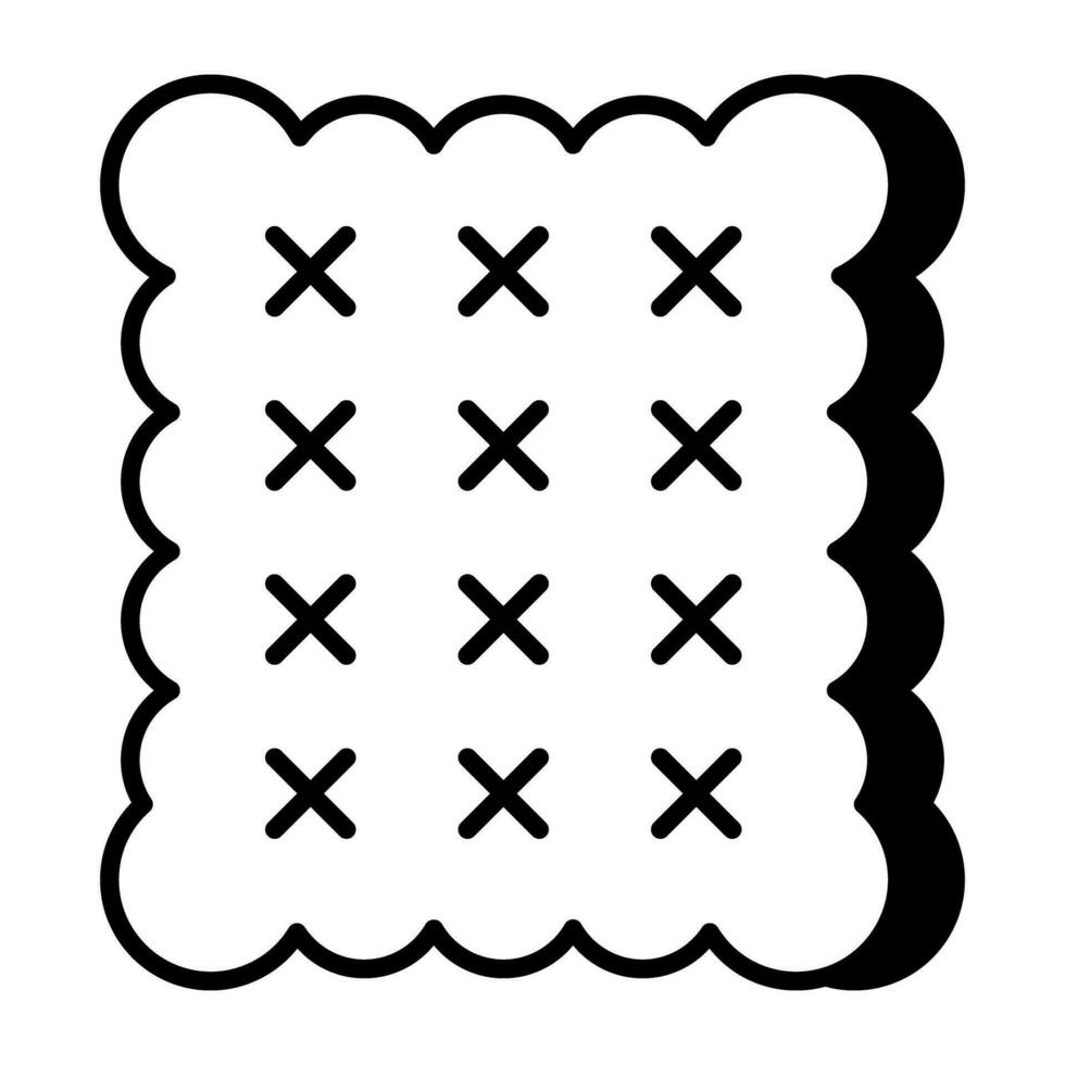 un editable diseño icono de galleta vector