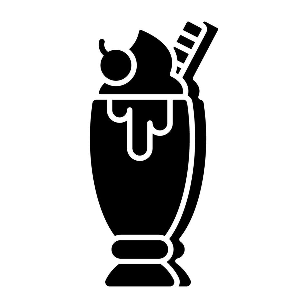 A yummy icon of ice cream cup vector