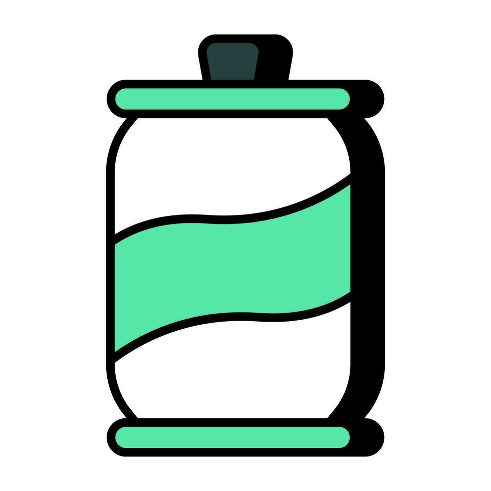 Unique design icon of tin pack vector