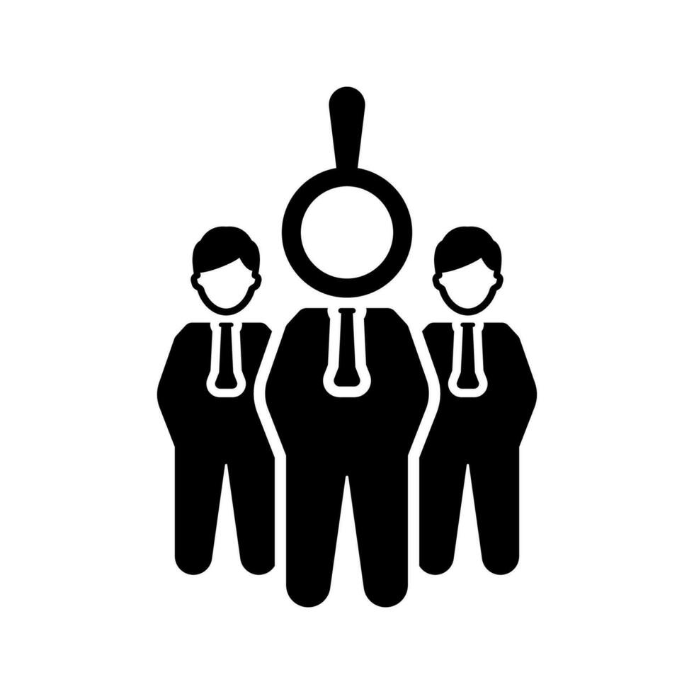 Job search icon vector