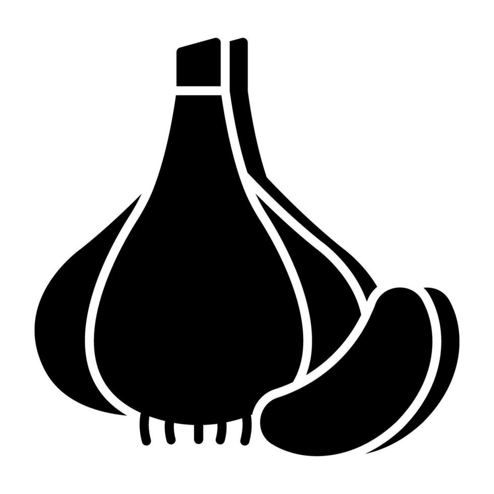 moderno diseño icono de ajo vector