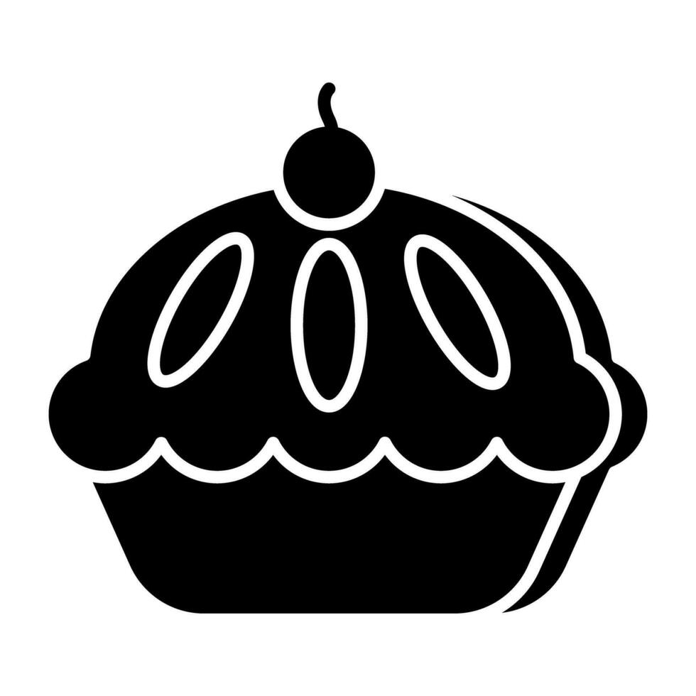 muffin de icono de descarga premium vector