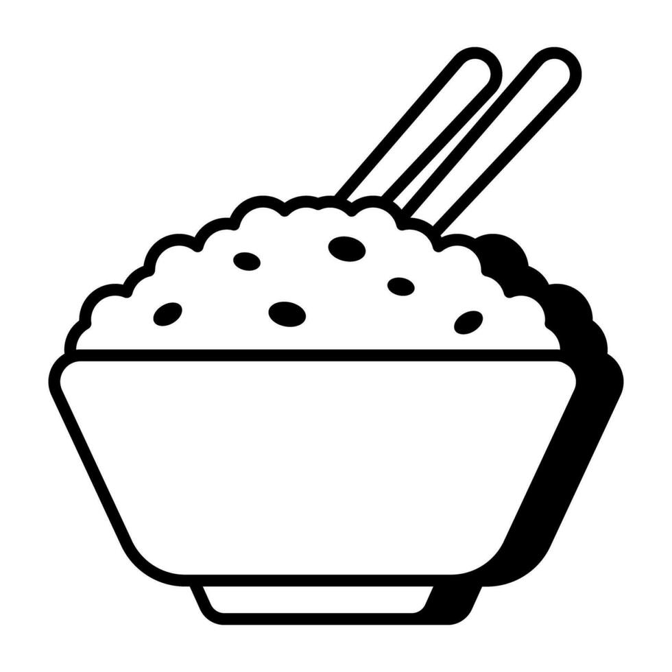 Food bowl icon in trendy design vector