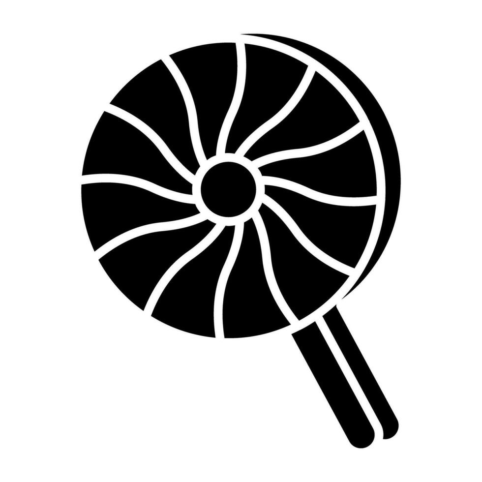 un icono de diseño único de piruleta vector