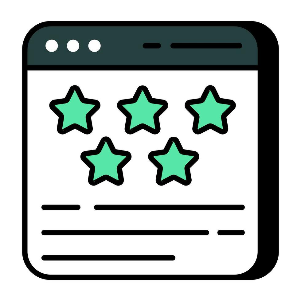 Premium download icon of web ratings vector