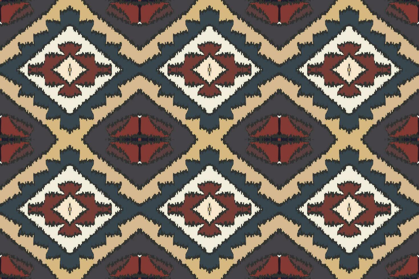 ikat floral cachemir bordado antecedentes. ikat cheurón geométrico étnico oriental modelo tradicional. ikat azteca estilo resumen diseño para impresión textura,tela,sari,sari,alfombra. vector