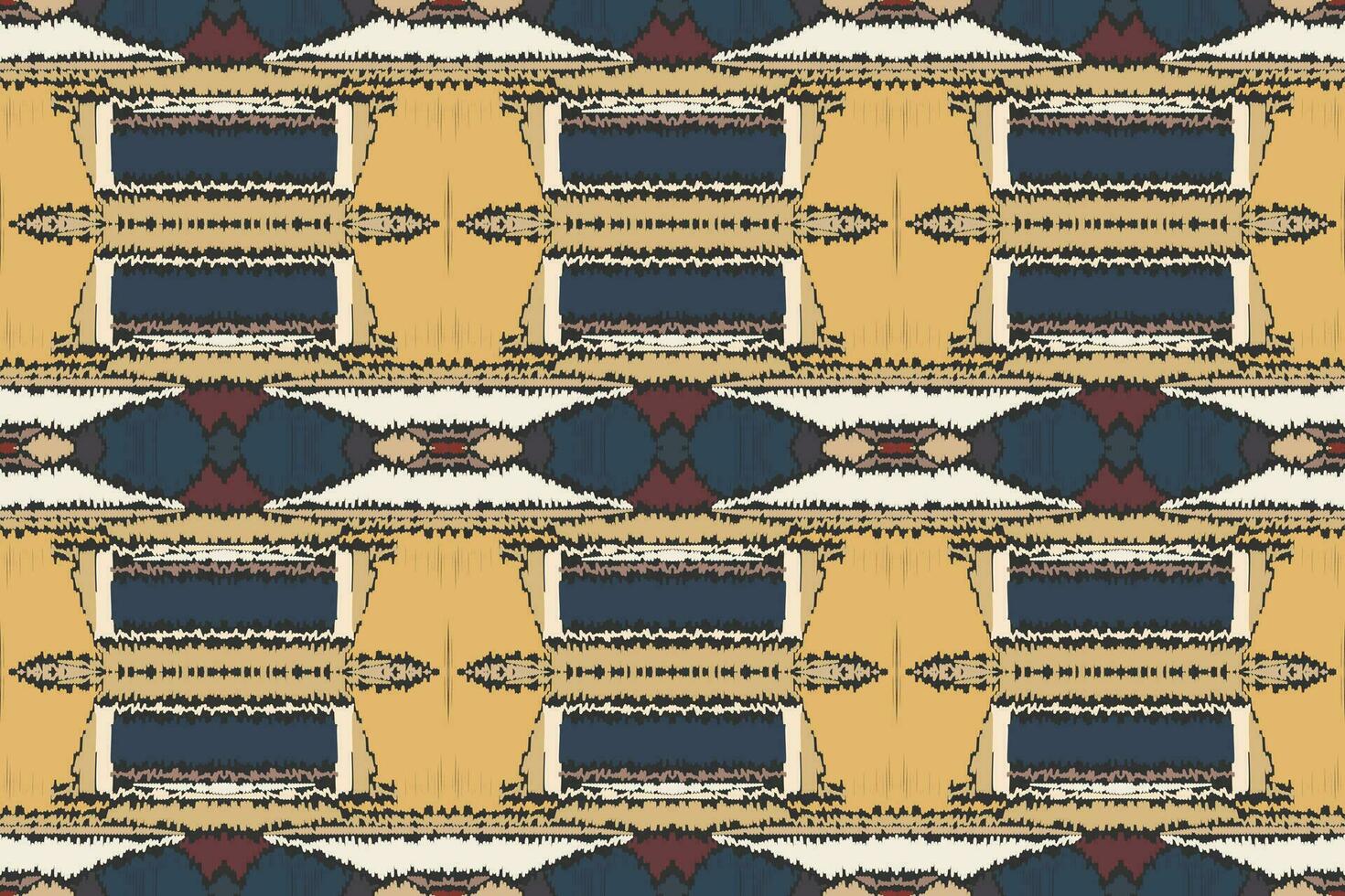 motivo ikat cachemir bordado antecedentes. ikat floral geométrico étnico oriental modelo tradicional.azteca estilo resumen vector ilustración.diseño para textura,tela,ropa,envoltura,pareo.