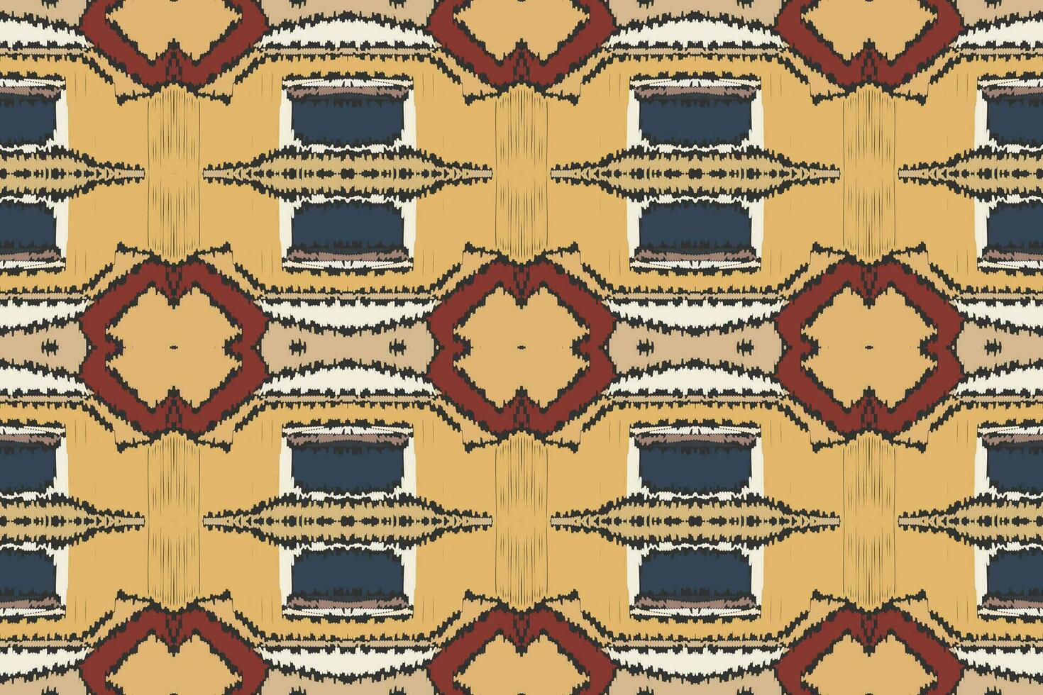 Motif Ikat Paisley Embroidery Background. Ikat Fabric Geometric Ethnic Oriental Pattern Traditional. Ikat Aztec Style Abstract Design for Print Texture,fabric,saree,sari,carpet. vector