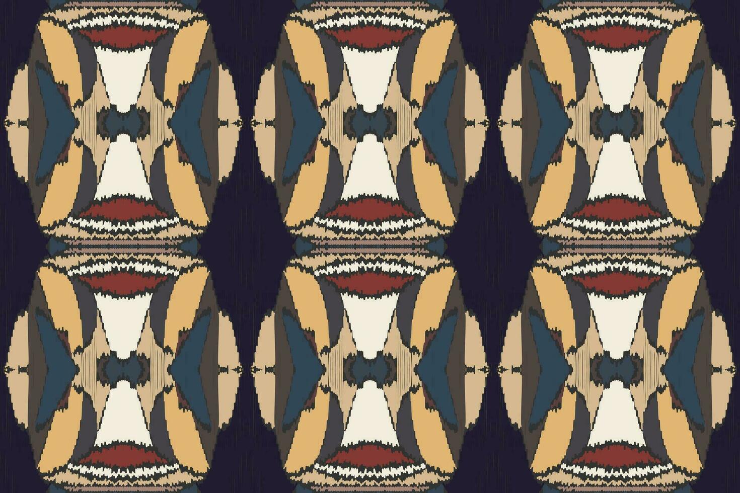 Motif Ikat Paisley Embroidery Background. Ikat Stripe Geometric Ethnic Oriental Pattern Traditional. Ikat Aztec Style Abstract Design for Print Texture,fabric,saree,sari,carpet. vector