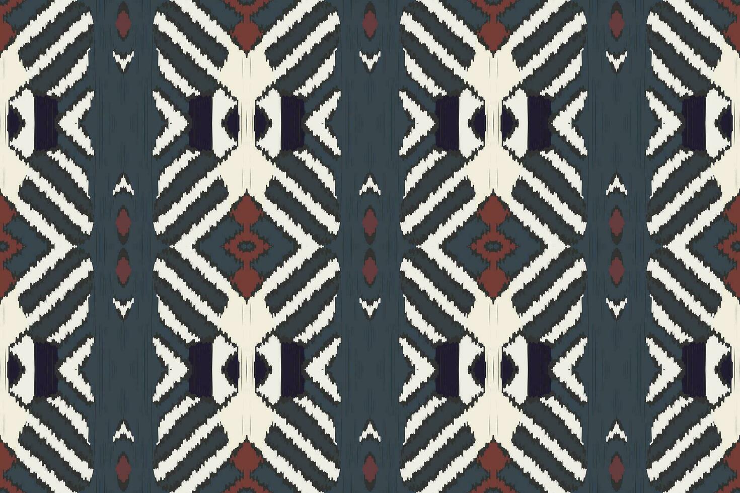 Ikat Fabric Paisley Embroidery Background. Ikat Fabric Geometric Ethnic Oriental Pattern Traditional. Ikat Aztec Style Abstract Design for Print Texture,fabric,saree,sari,carpet. vector