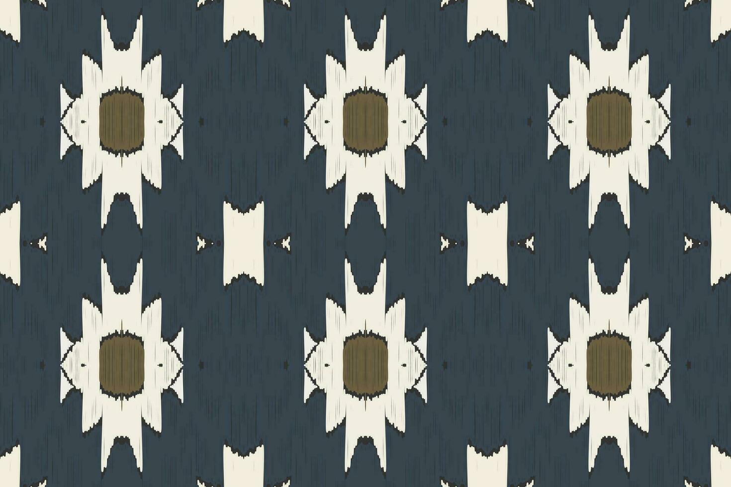 ikat floral cachemir bordado antecedentes. ikat sin costura modelo geométrico étnico oriental modelo tradicional. ikat azteca estilo resumen diseño para impresión textura,tela,sari,sari,alfombra. vector