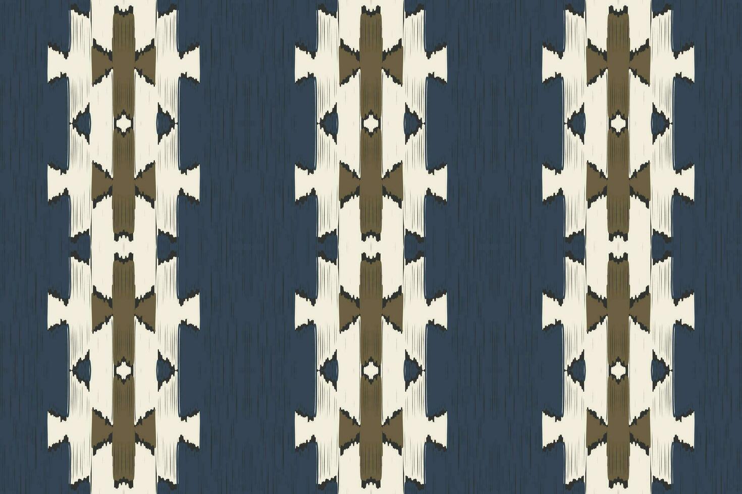 Motif Ikat Paisley Embroidery Background. Ikat Chevron Geometric Ethnic Oriental Pattern Traditional. Ikat Aztec Style Abstract Design for Print Texture,fabric,saree,sari,carpet. vector