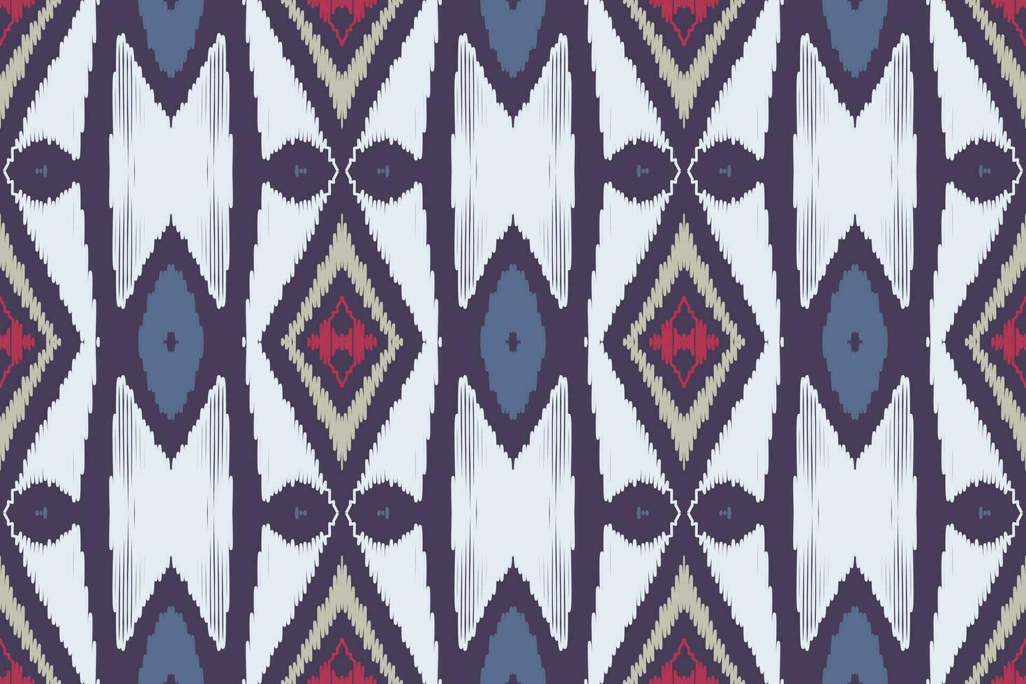 Motif Ikat Floral Paisley Embroidery Background. Ikat Stripes Geometric Ethnic Oriental Pattern traditional.aztec Style Abstract Vector design for Texture,fabric,clothing,wrapping,sarong.