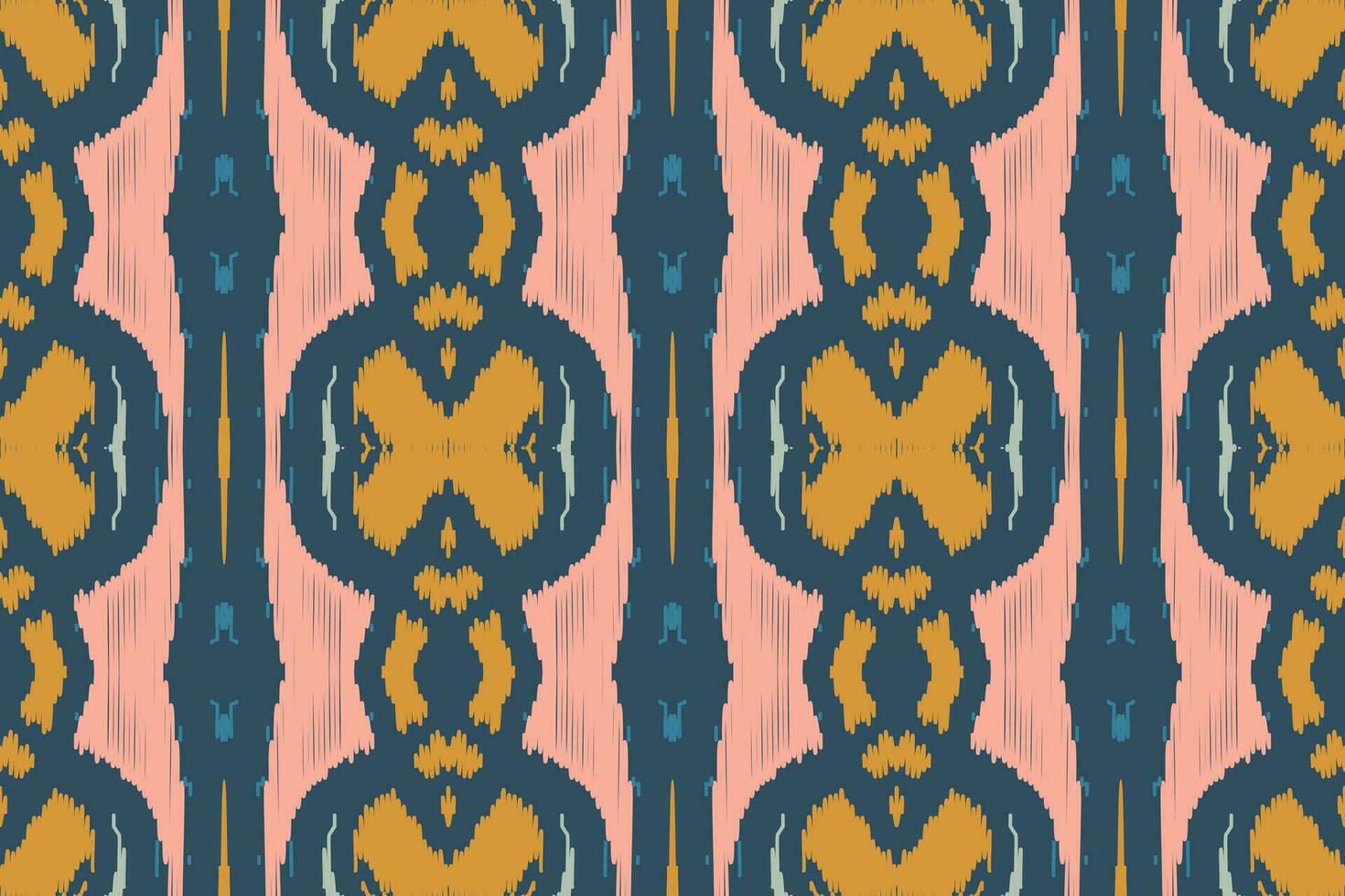 ikat tela cachemir bordado antecedentes. ikat modelo geométrico étnico oriental modelo tradicional. ikat azteca estilo resumen diseño para impresión textura,tela,sari,sari,alfombra. vector