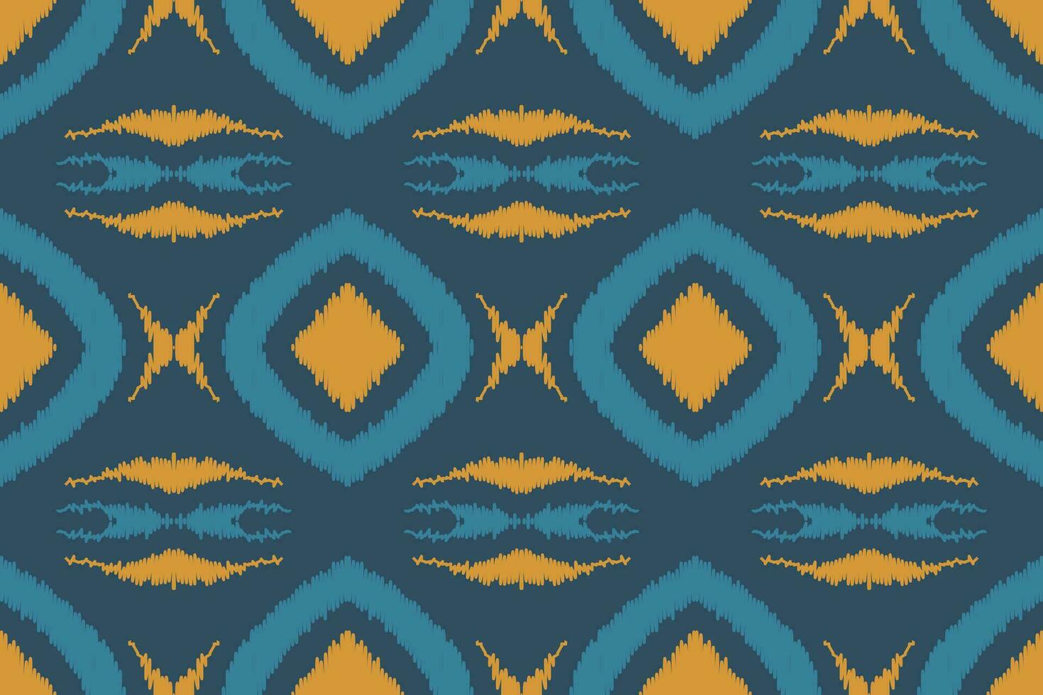 Ikat Fabric Paisley Embroidery Background. Ikat Triangle Geometric Ethnic Oriental Pattern traditional.aztec Style Abstract Vector illustration.design for Texture,fabric,clothing,wrapping,sarong.