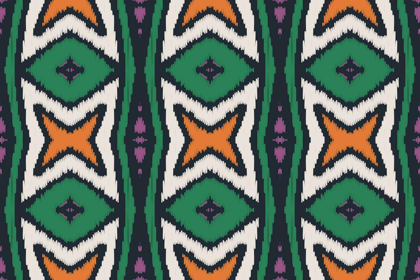 Ikat Paisley Pattern Embroidery Background. Ikat Damask Geometric Ethnic Oriental Pattern Traditional. Ikat Aztec Style Abstract Design for Print Texture,fabric,saree,sari,carpet. vector