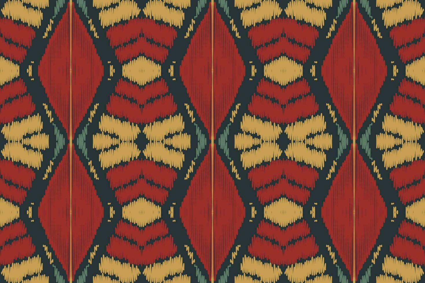 ikat damasco cachemir bordado antecedentes. ikat diseño geométrico étnico oriental modelo tradicional. ikat azteca estilo resumen diseño para impresión textura,tela,sari,sari,alfombra. vector