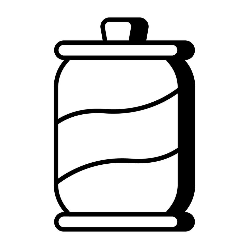 Unique design icon of tin pack vector