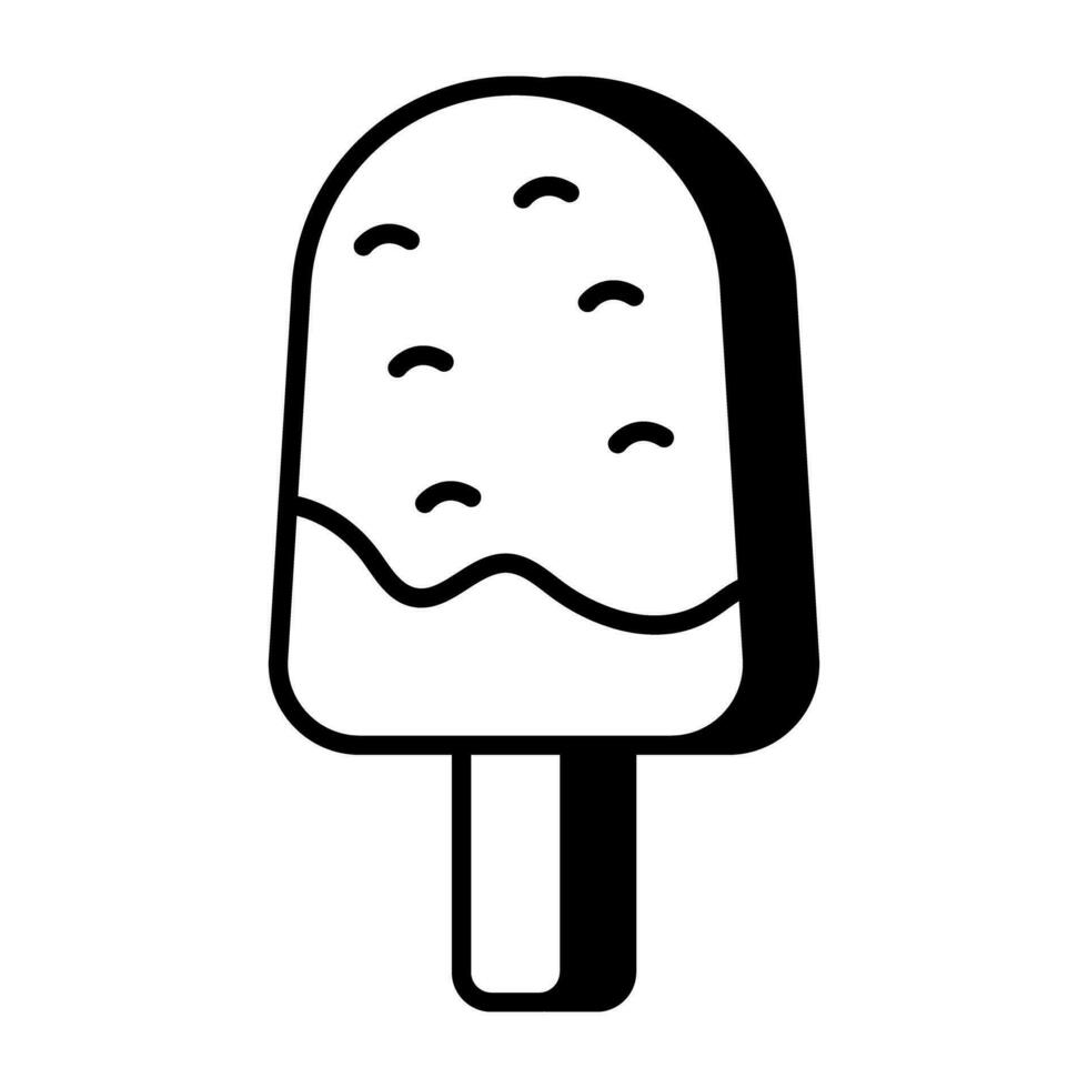 Popsicle icon, editable vector