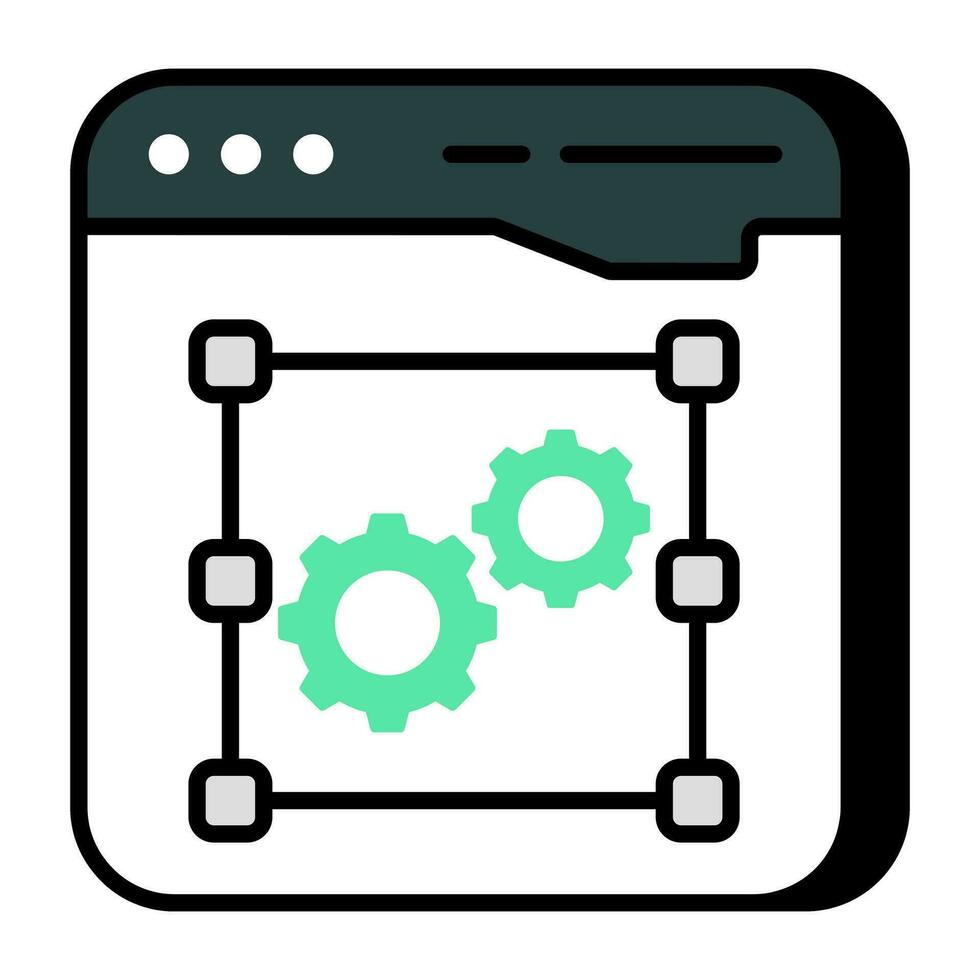 Modern style icon of transformation tool vector