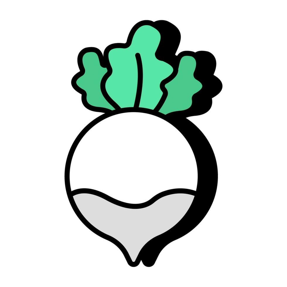Perfect design icon of turnip vector