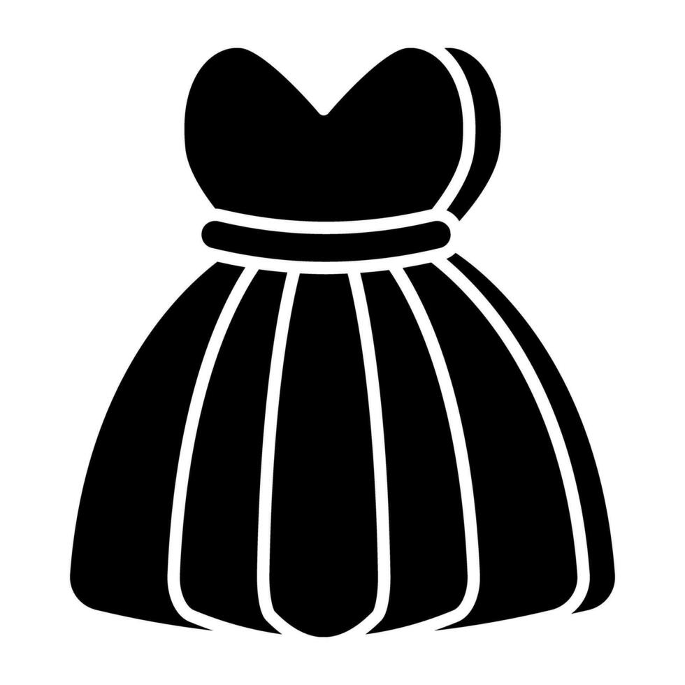 A perfect design icon of princess frock vector