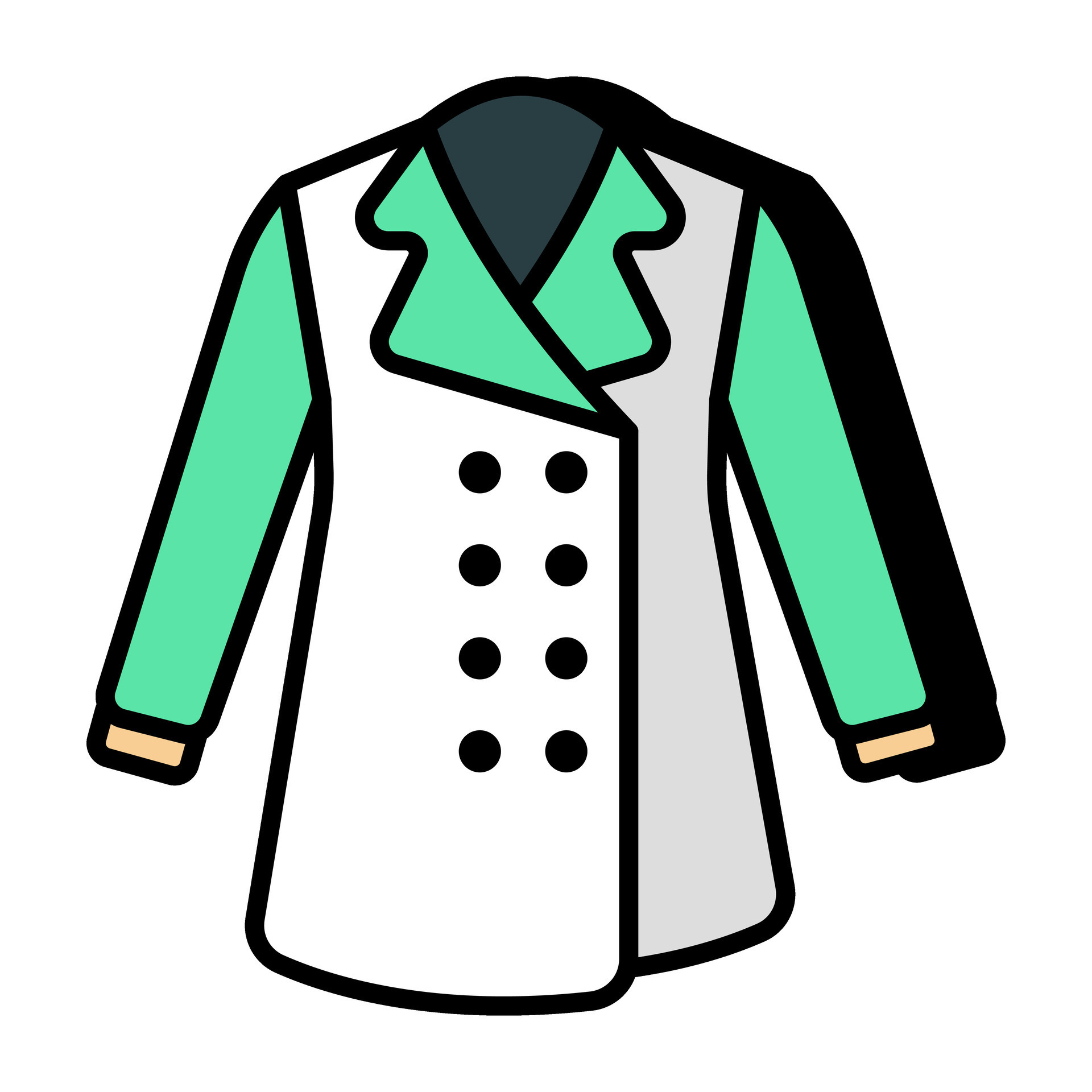 Trendy vector design of women coat 26271981 Vector Art at Vecteezy