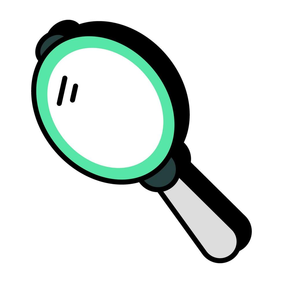 A vector design icon of hand mirror