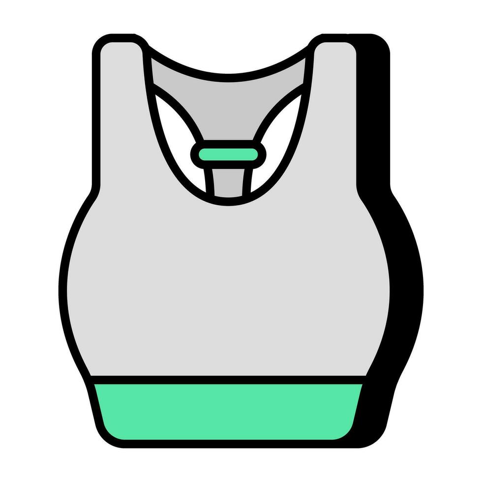 Sports bra icon in unique design vector