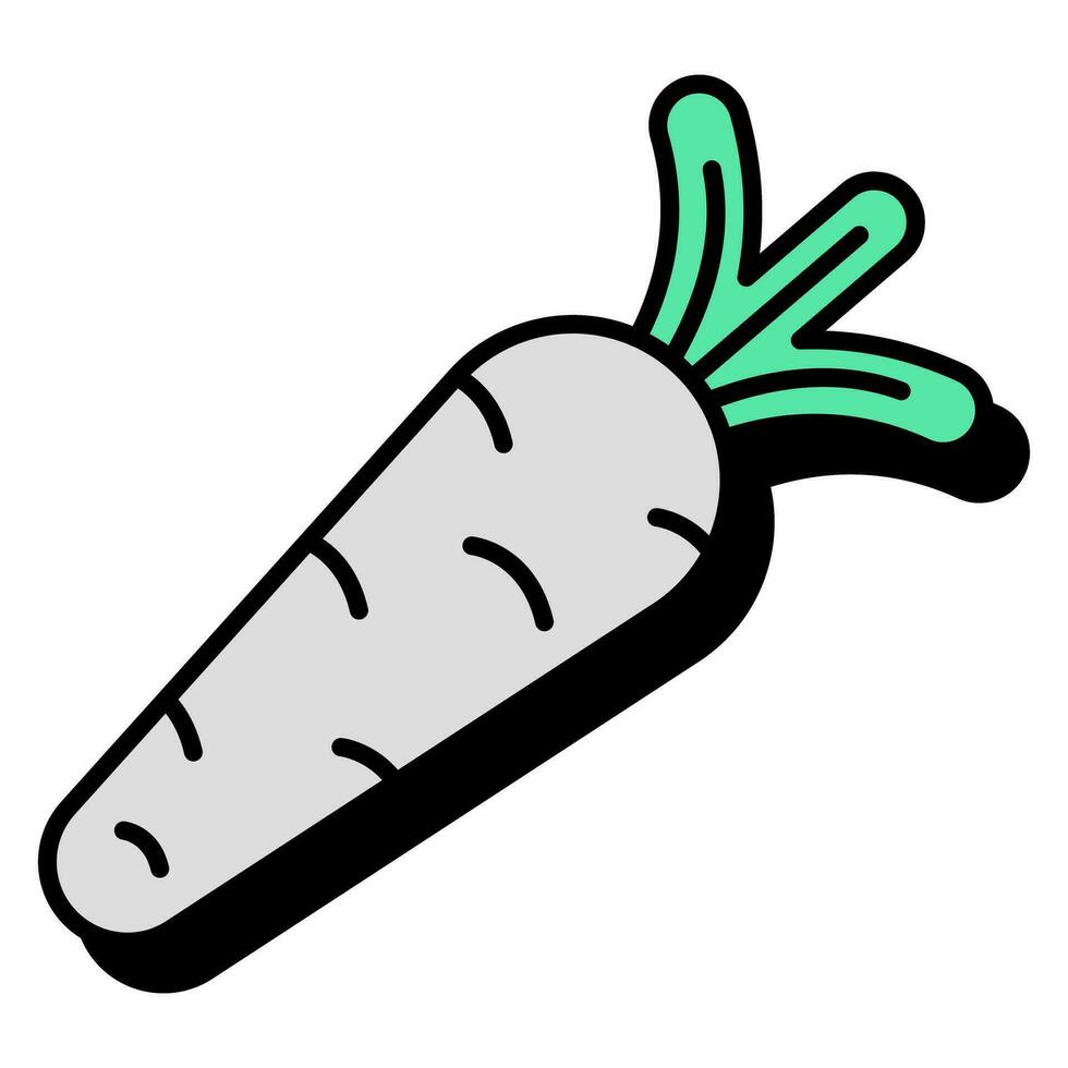 Perfect design icon of radish vector